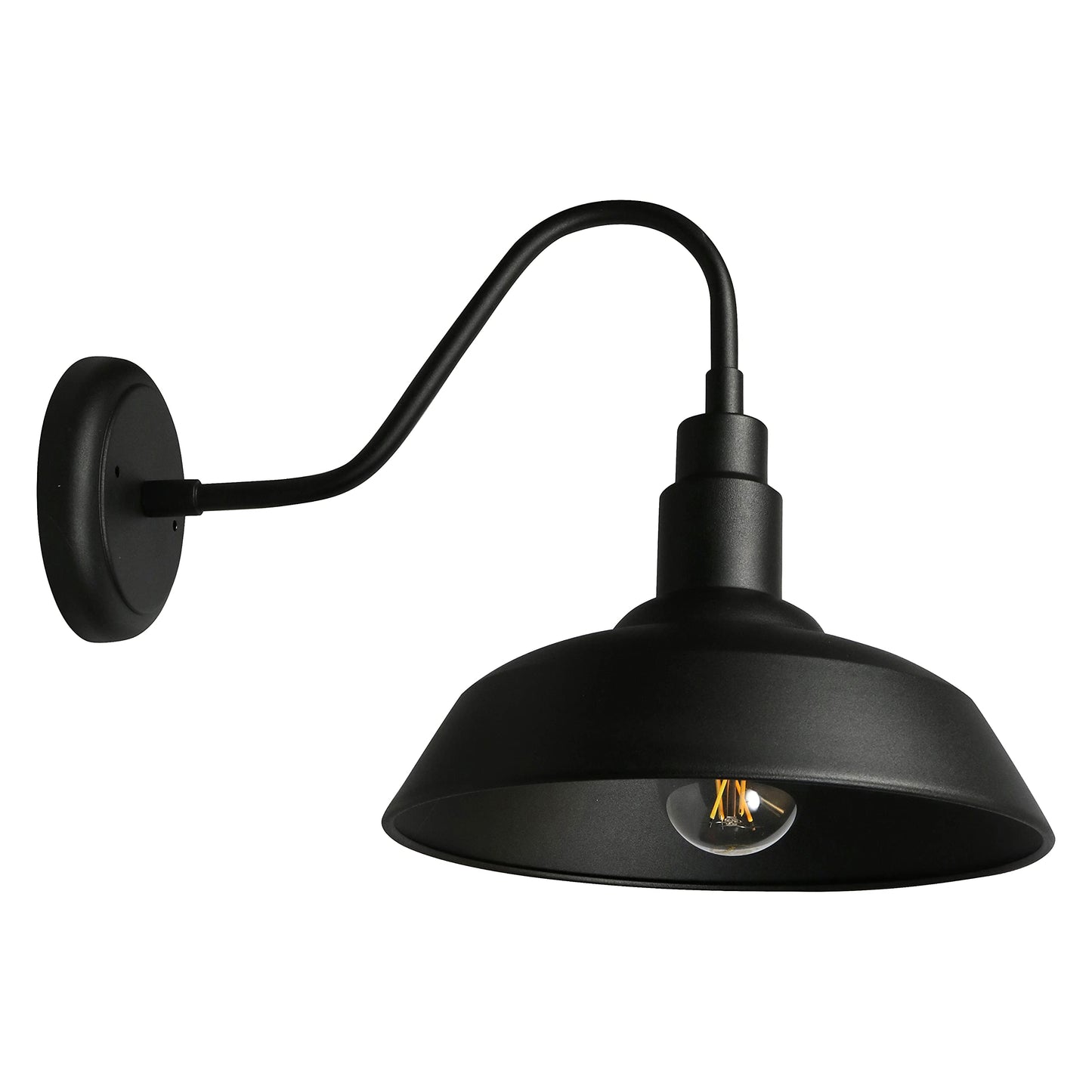 LEDVANCE Sylvania Easton Vintage LED Light Fixture, Flush Mount Sconce with Dimmable 60W A19 Soft White Light Bulb Included (60123)