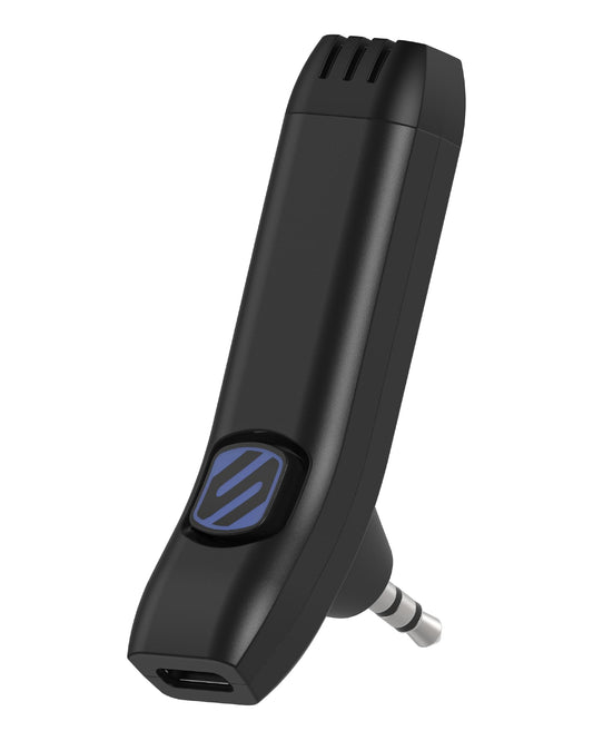 Scosche BTAXS3 Hands-Free Audio Kit, Bluetooth Receiver for Car Stereo with Noise Cancellation, 3.5mm AUX Bluetooth Adapter for Car Radio, Compatible