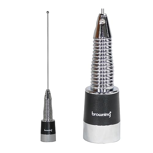 Browning® 200-Watt 450 MHz to 470 MHz 3-dBd-Gain UHF Antenna with Spring and NMO Mounting, BR-176-S