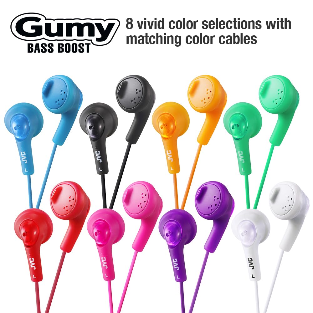 JVC HAF160V Gumy Ear Bud Headphone Violet