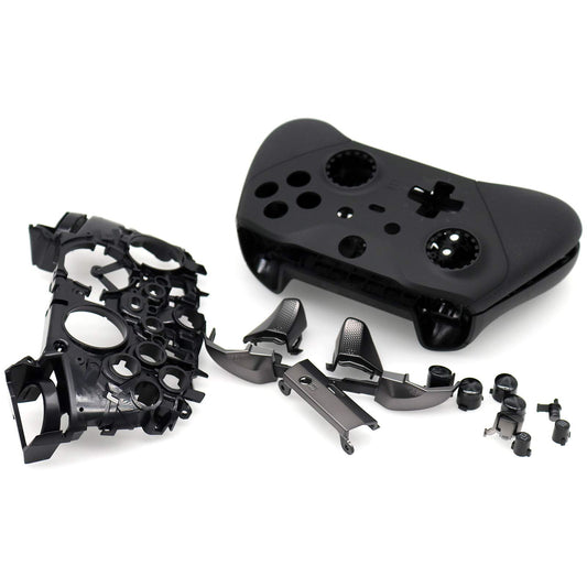 Deal4GO Full Shell Housing Case kit with RB LB Trigger Bumper Face Button Set Replacement for Xbox One Elite 2 Controller