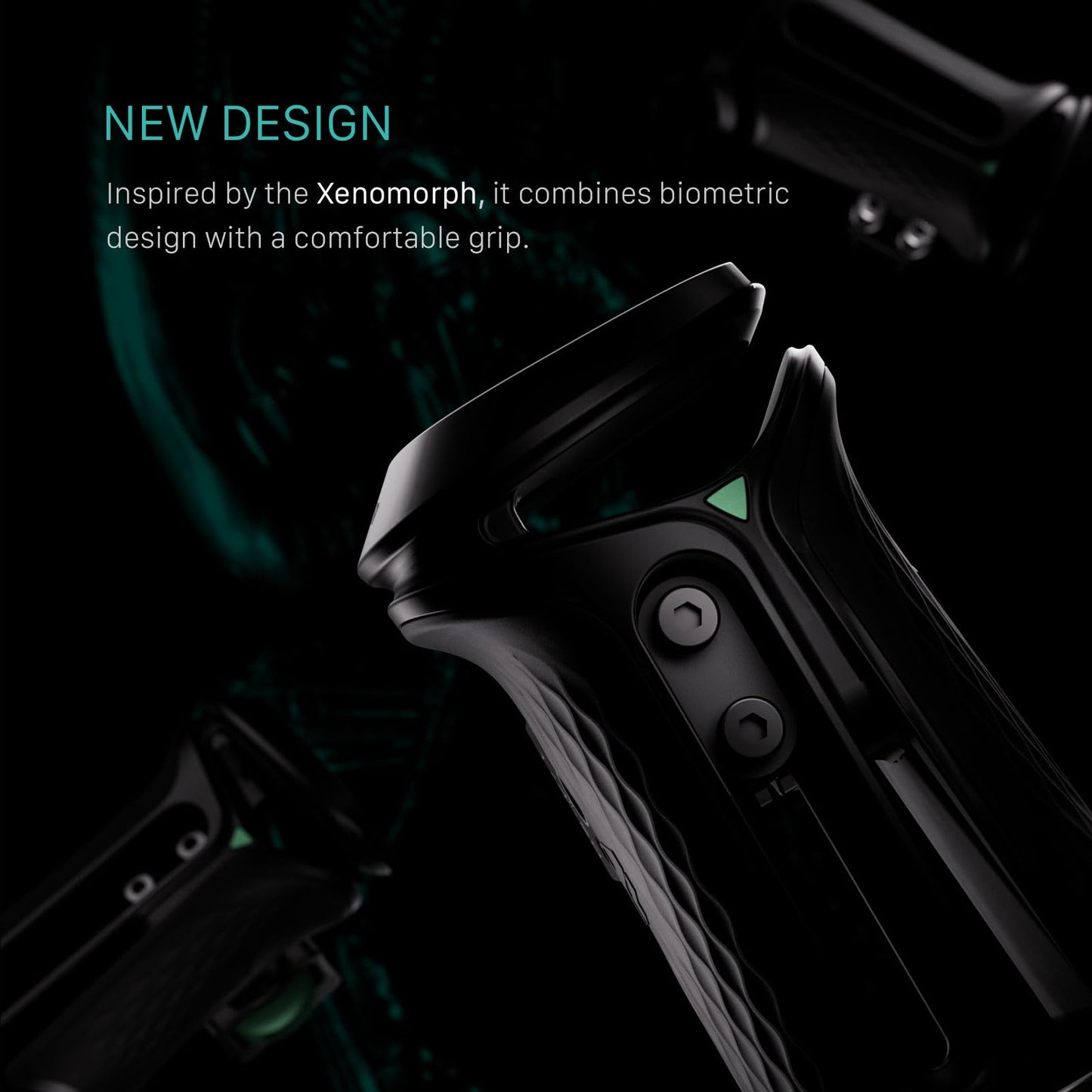 Tilta Xeno Side Handle for Filmmakers & Cameras - Black | Secure Connection & Helps Prevent Rotation | Adjustable Height | Textured Silicone Grip |