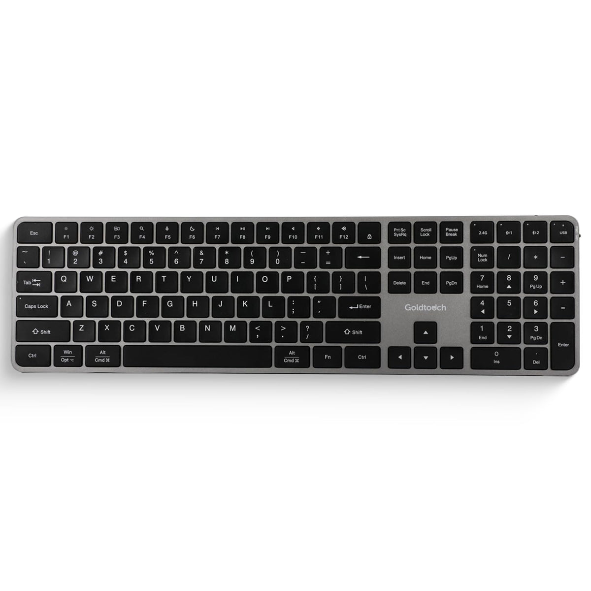 Goldtouch Trident Standard Keyboard, Multi-Device Connectivity, 1 Count.