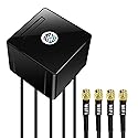 Maswell 4X4 MIMO WiFi 7 Antenna 2100-7200MHz 5G WiFi6E Bluetooth Zigbee MIMO Screw Mount Cubic RP SMA Plug Waterproof Outdoor IoT Waterproof Antenna