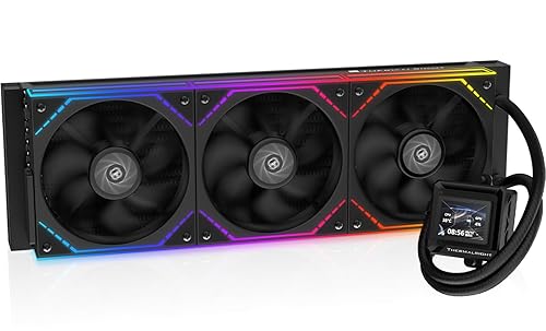 Thermalright FW360 SE ARGB V2 360mm AIO Liquid CPU Cooler, 2" LCD Screen, 3 x TL-M12Q 120mm PWM Daisy-Chain Fans, for AMD AM4/AM5 and Intel