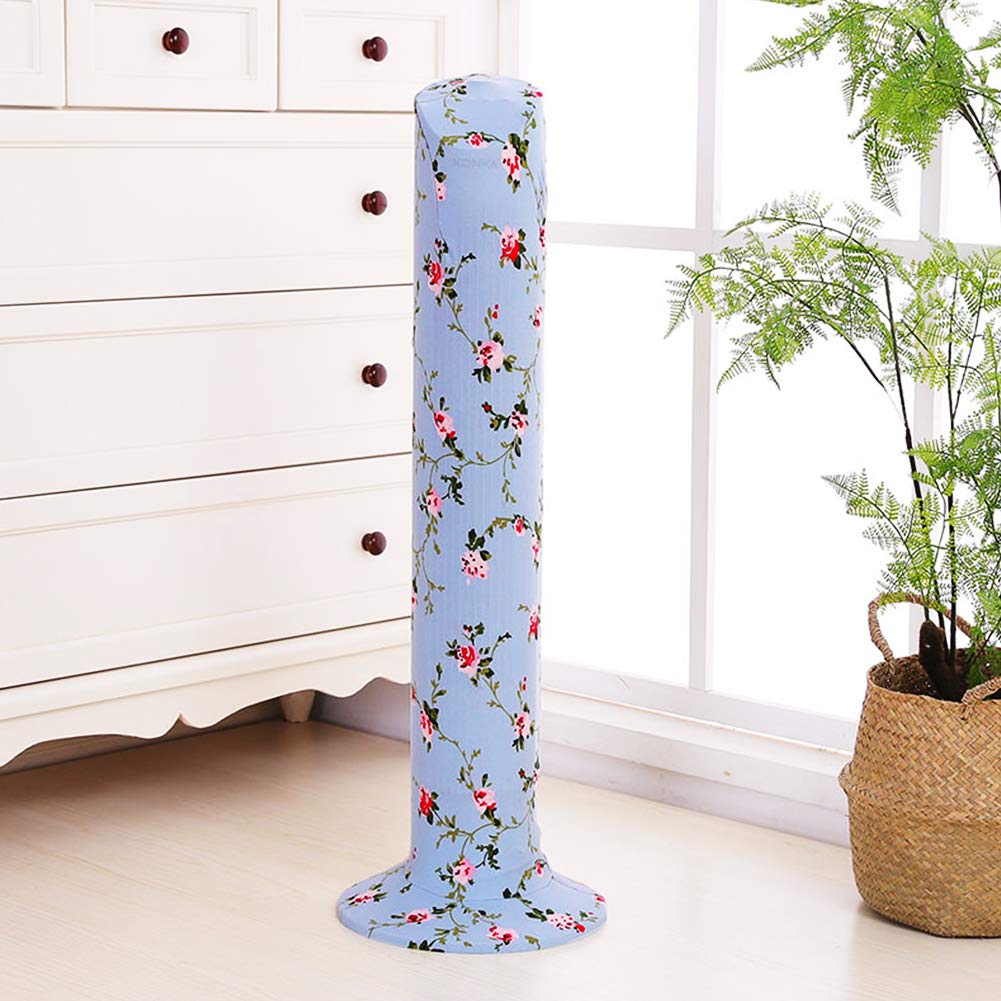 Jushom Tower Fan Dust Guard &Protecting Cover, Tower Fan Dust Guard Cover?Washable Dustproof Cover-Cover Compatible with Most Tower Fans (Blue Flower