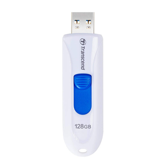 Transcend 128GB JetFlash 790 USB 3.0 Flash Thumb Drive, White