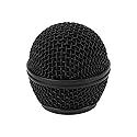 Kodrily Mic Grille Replacement, Metal Microphone Grille Ball with Inner Foam, Microphone Ball Mesh Grill Parts for SM58 SM58S SM58LC BETA58 BETA58A SA