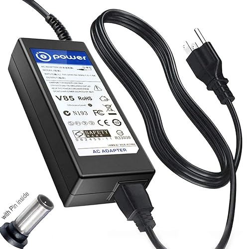 T-Power AC Adapter for Sony DVE7000s MV-65ST DVD Player, D-VE7000S DVD Walkman Player Power Charger Supply Cord