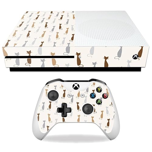 MightySkins Skin Compatible with Microsoft Xbox One S - Cat Lady | Protective, Durable, and Unique Vinyl Decal wrap Cover | Easy to Apply, Remove,