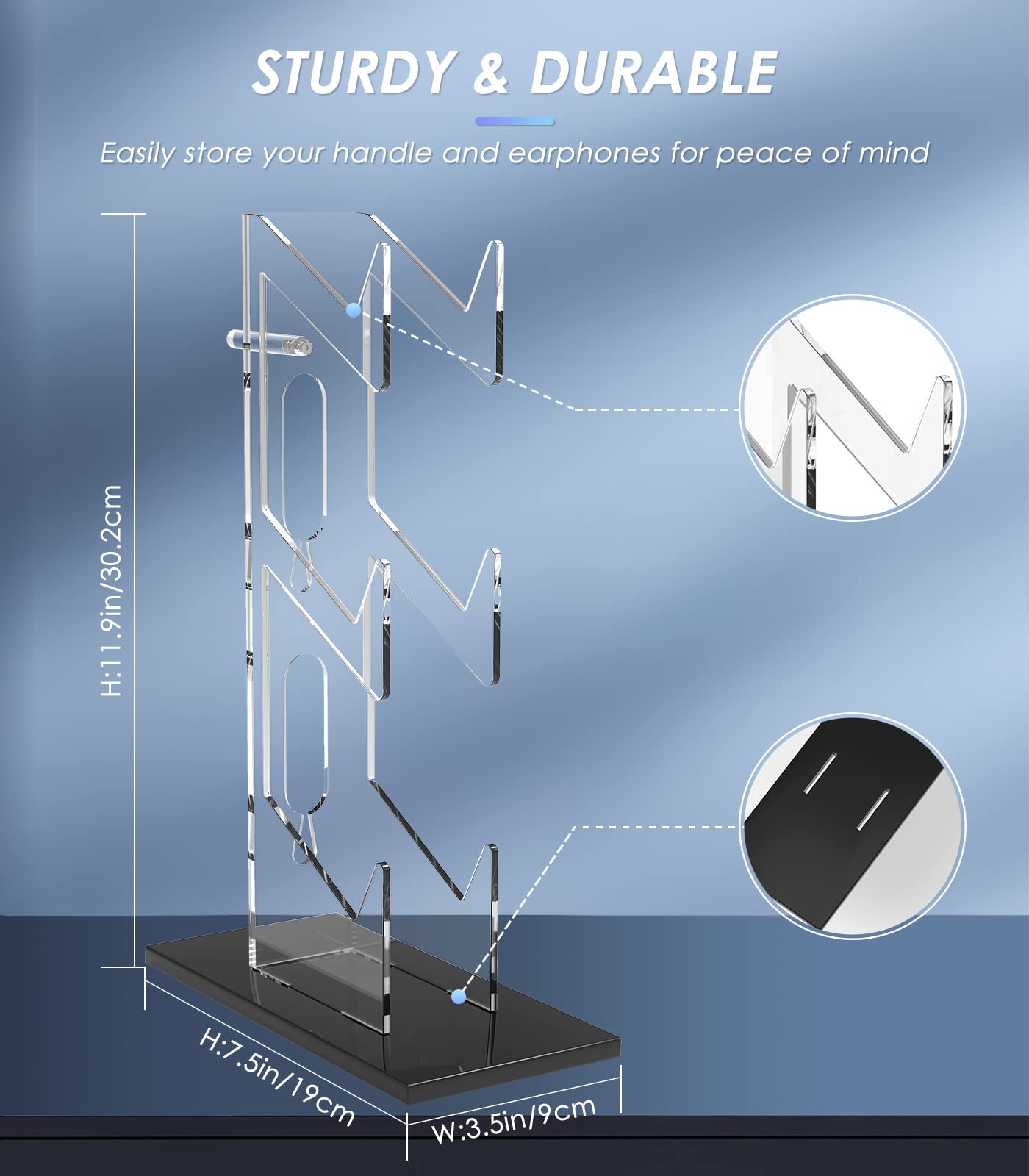 Wedorat Universal for PS5 Pro/PS5/PS5 Slim/Xbox 3 Tier Controller Stand and Headset Holder Game Accessories Storage Bracket for PS5 Pro/PS5/PS5