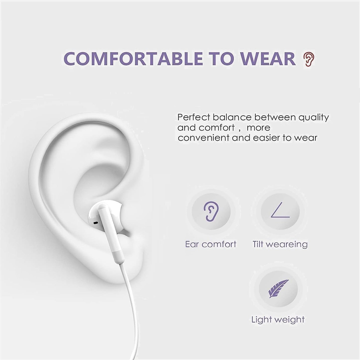 2 Pack Type C Headphones Wired for iPhone 15 16 Pro Max, USB C Earphones with Microphone & Remote Noise Cancelling Earbuds for iPhone 15 Pro Max…