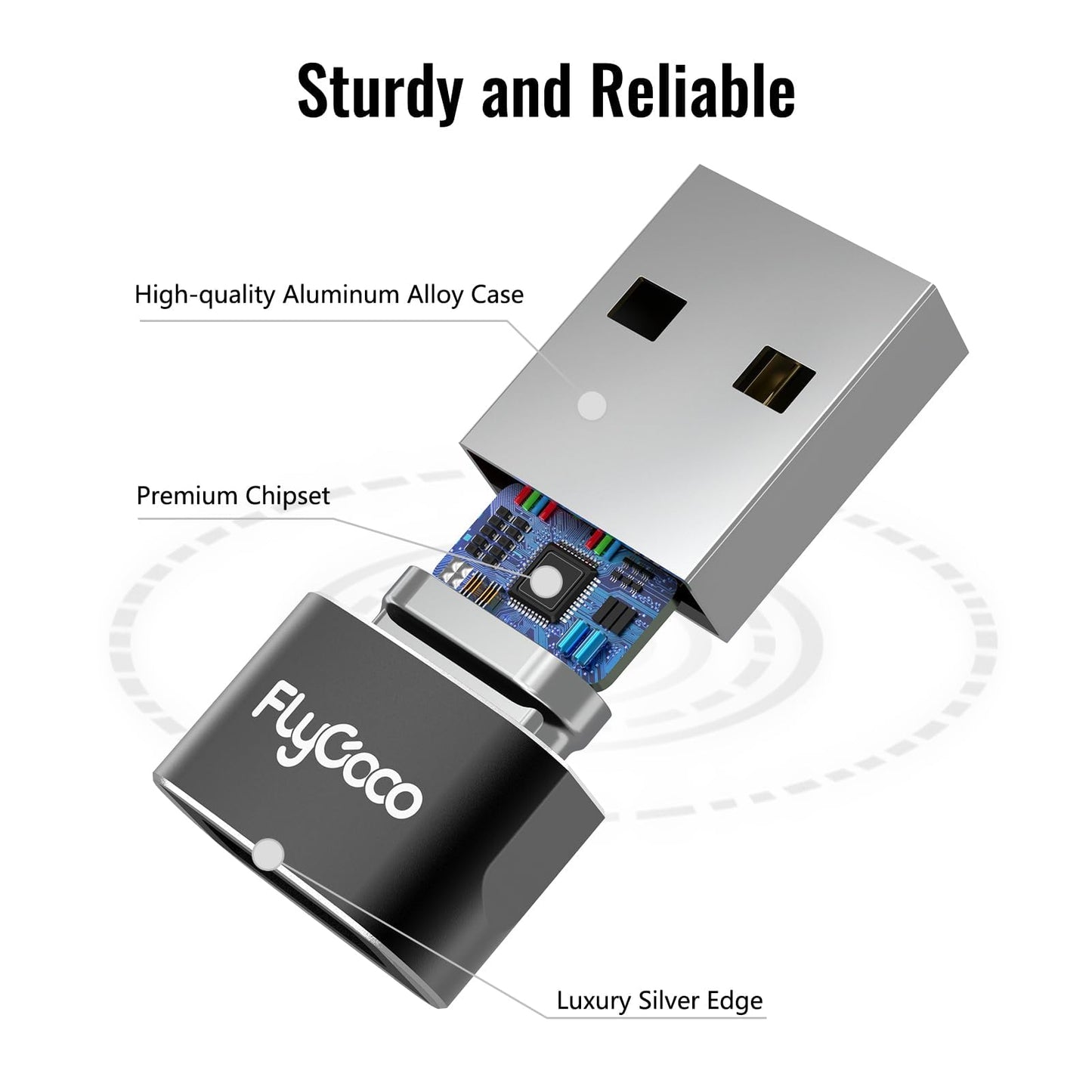 FlyCoco 6 Pack USB to USB C Adapter, USB C Female to A Male Adapter Plug Converter USB C for Apple Watch Ultra 9 10, iPhone 16 15 14 13 Plus Pro Max…