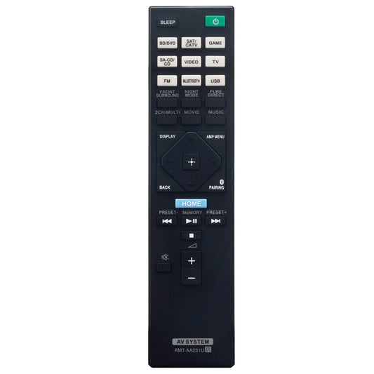 XVEFAT New RMT-AA231U Replace Remote Control for Sony Home Theater AV Receiver STR-DH770 STRDH770, (For STR-DH770 STRDH770)