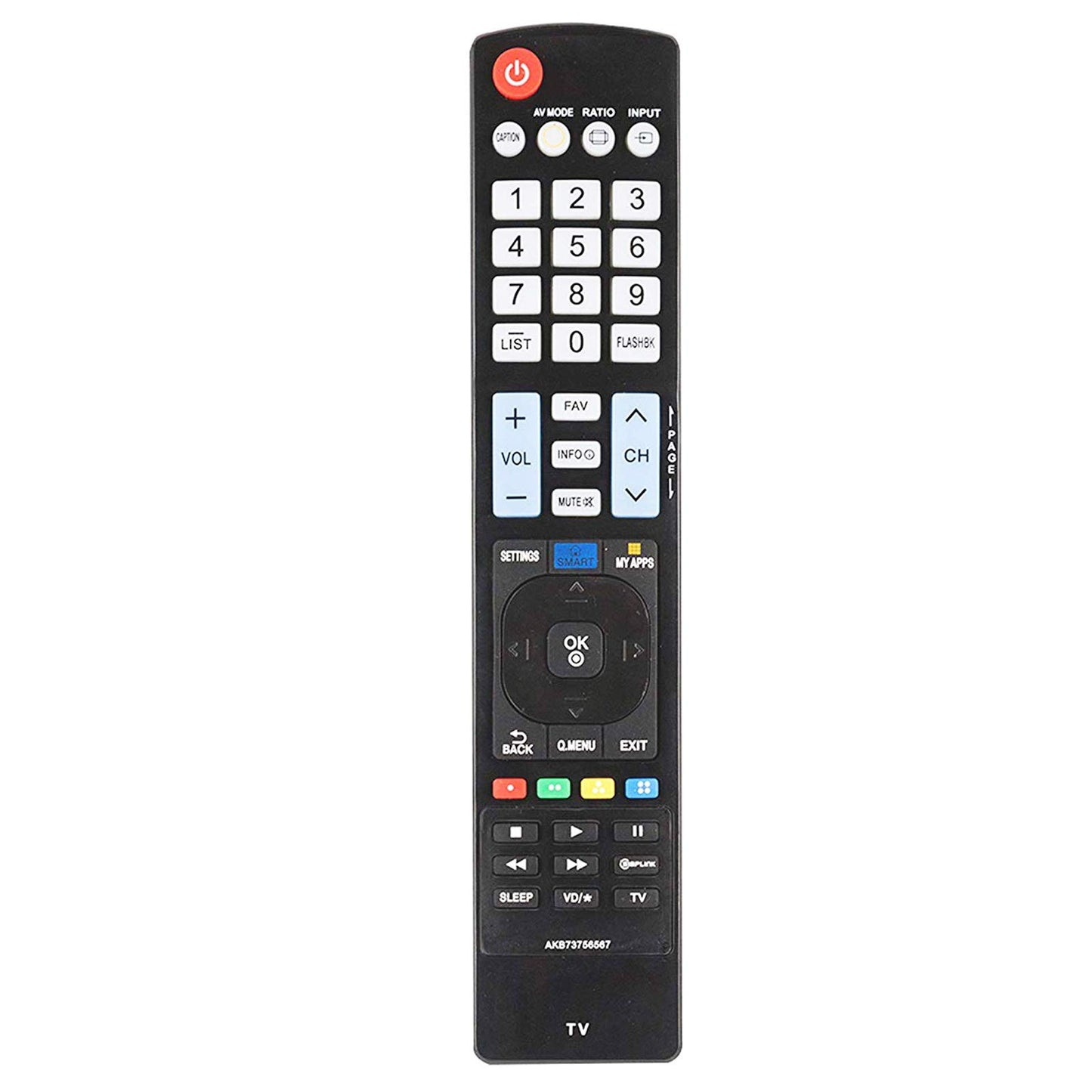AKB73756567 Replace Remote Control fit for LG LED LCD Smart TV HDTV 32LB5800 39LB5800 40UB8000 42LB5800 47LB5800 47LB6100 49UB8200 50LB6100 55LB5800