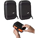 Ivation 2 Pack Compact Portable Pocket-Sized Hard Drive Case Compatible with WD My Passport, Elements, Gaming, Seagate, Toshiba Canvio, Lacie and More