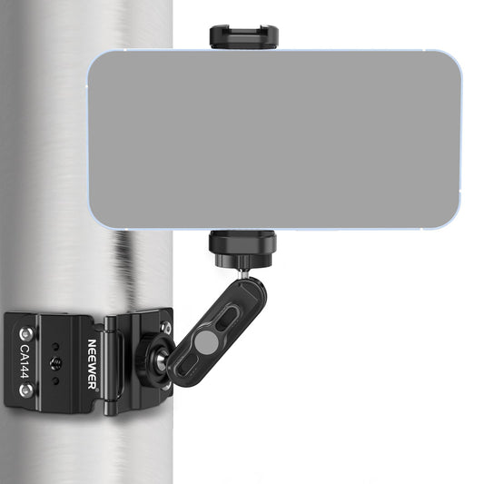 NEEWER Magnetic Fence Mount Compatible with Mevo Start Pocket Radar GoPro Insta360 DJI, Dual Mounting Kit Compatible with Gamechanger App for Baseball