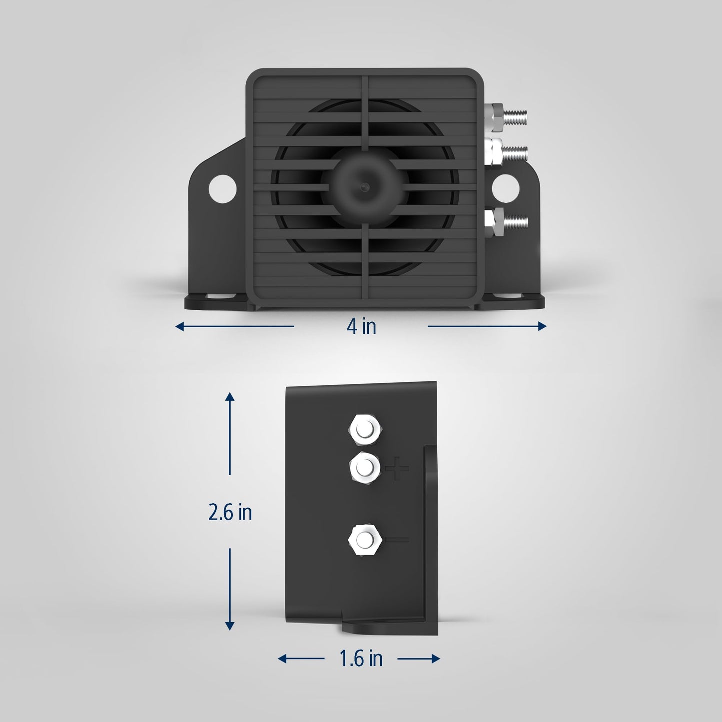 ECCO Backup Alarm 97dB 12V Industrial Heavy-Duty Backup Reverse Warning Alarm with Dual Tone for Truck Van Freight Car Lorry Heavy Vehicles, 2 Year