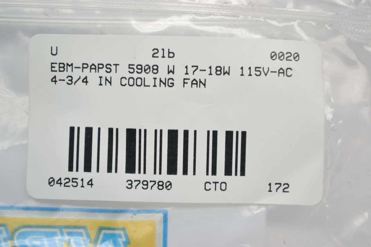 EBM-PAPST 5908W AC Fans TUBEAXIAL Fan