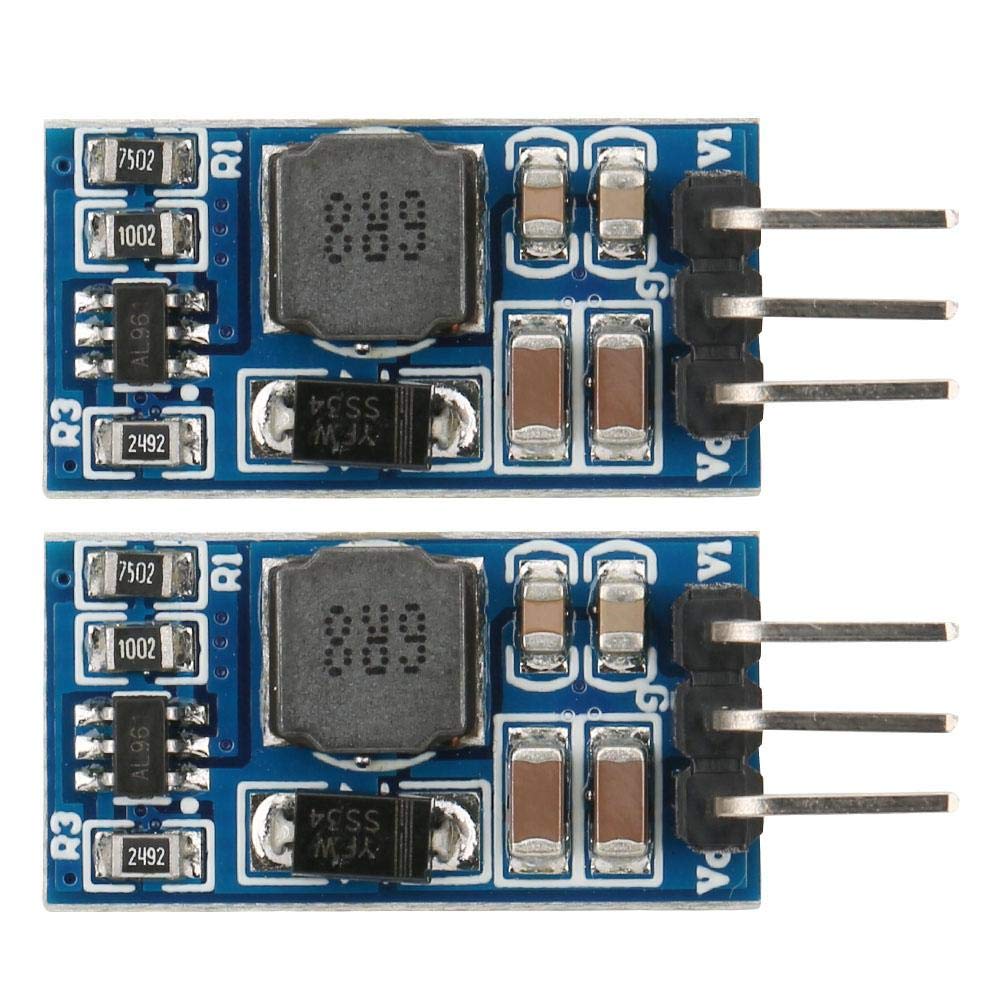 2Pcs DC-DC Regulator Module Step-up Module Boost Converter for LED Motor 7W 2.6-5.5 to 5V/6V/9V/12V ND0412SA(5V)