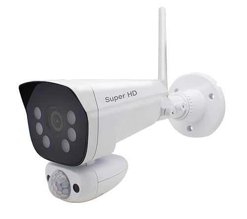 CasaCam GuardianCam Pro | AC Powered 2K Floodlight Camera for VS6102 and VS6104 Wireless Security System | Add-on Camera, Weather Proof, Two-Way