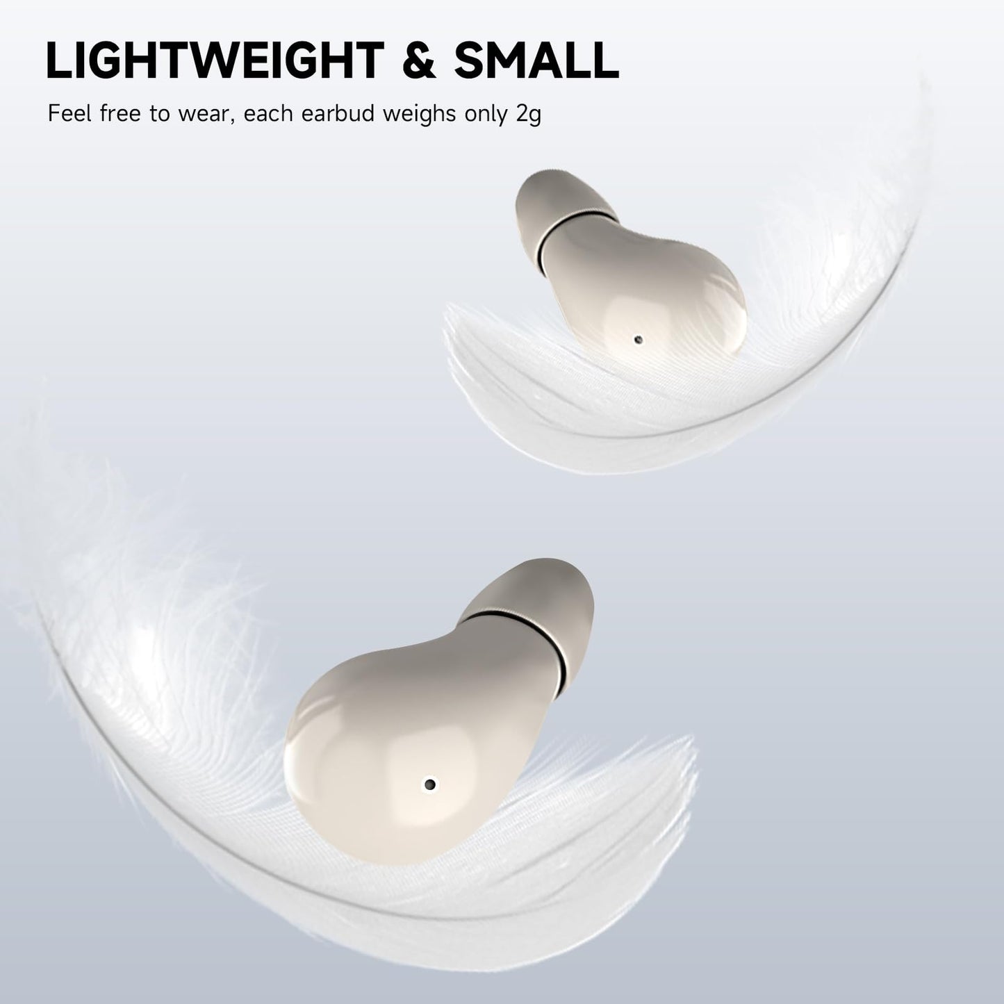 Mudtun 2026 Wireless Earbuds for Side Sleepers, Invisible Sleep Earbuds with Low Profile Design, Tiny Hidden Bluetooth Earphones for Small Ear Canals