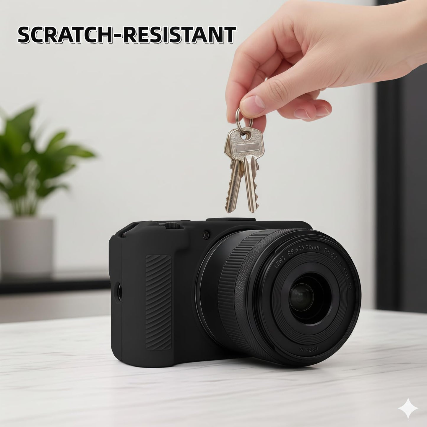 SZHSYJY EOS R50V Case,Soft Silicone Protective Cover for Canon EOS R50 V Digital Camera, Anti-Scratch Slim Fit Design with 2 Screen Protectors and 1
