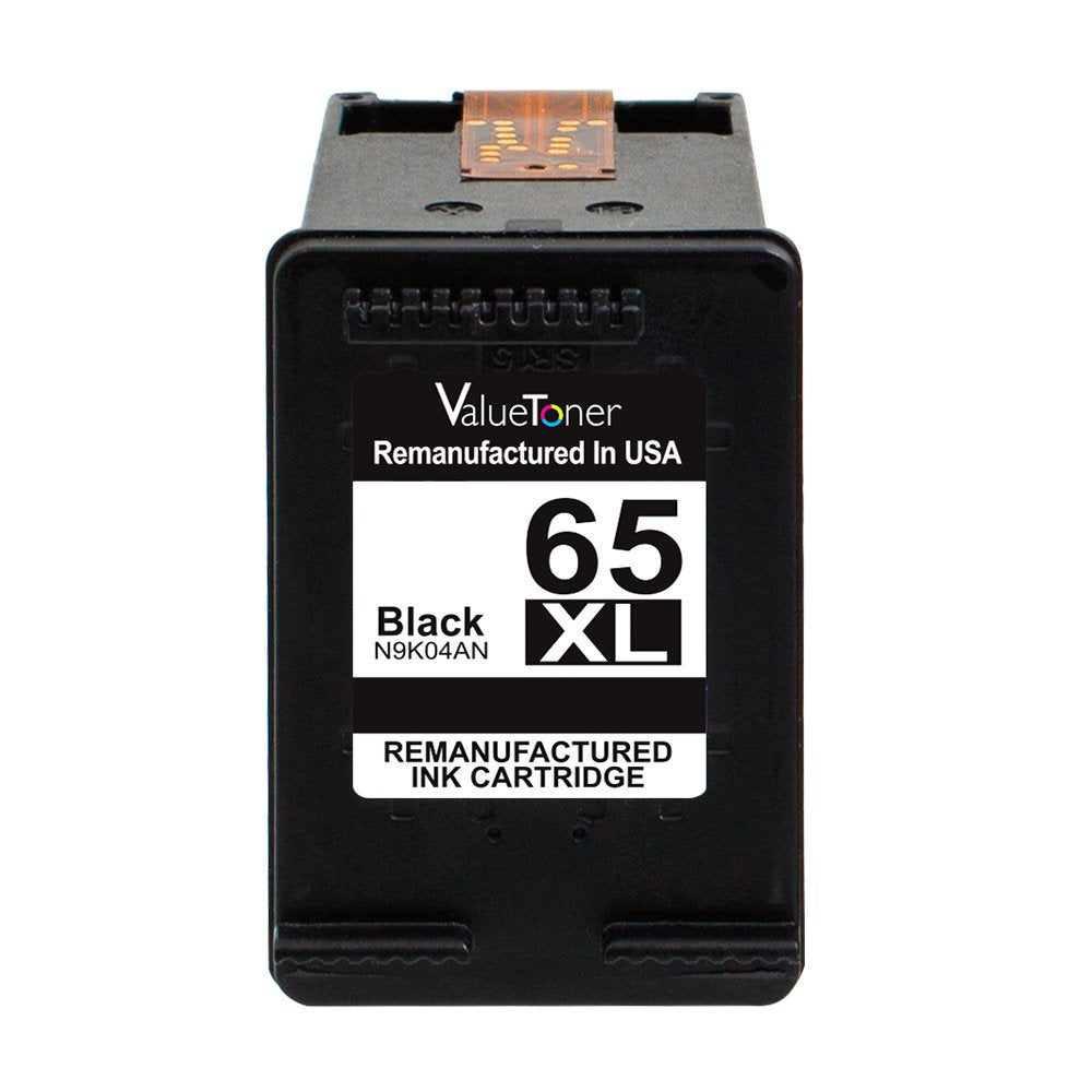 Valuetoner HP Deskjet 3755 Remanufactured Ink Cartridge Replacement for HP 65 XL/65XL High Yield, Compatible with 3720/3721/3730/3732/3752/3758