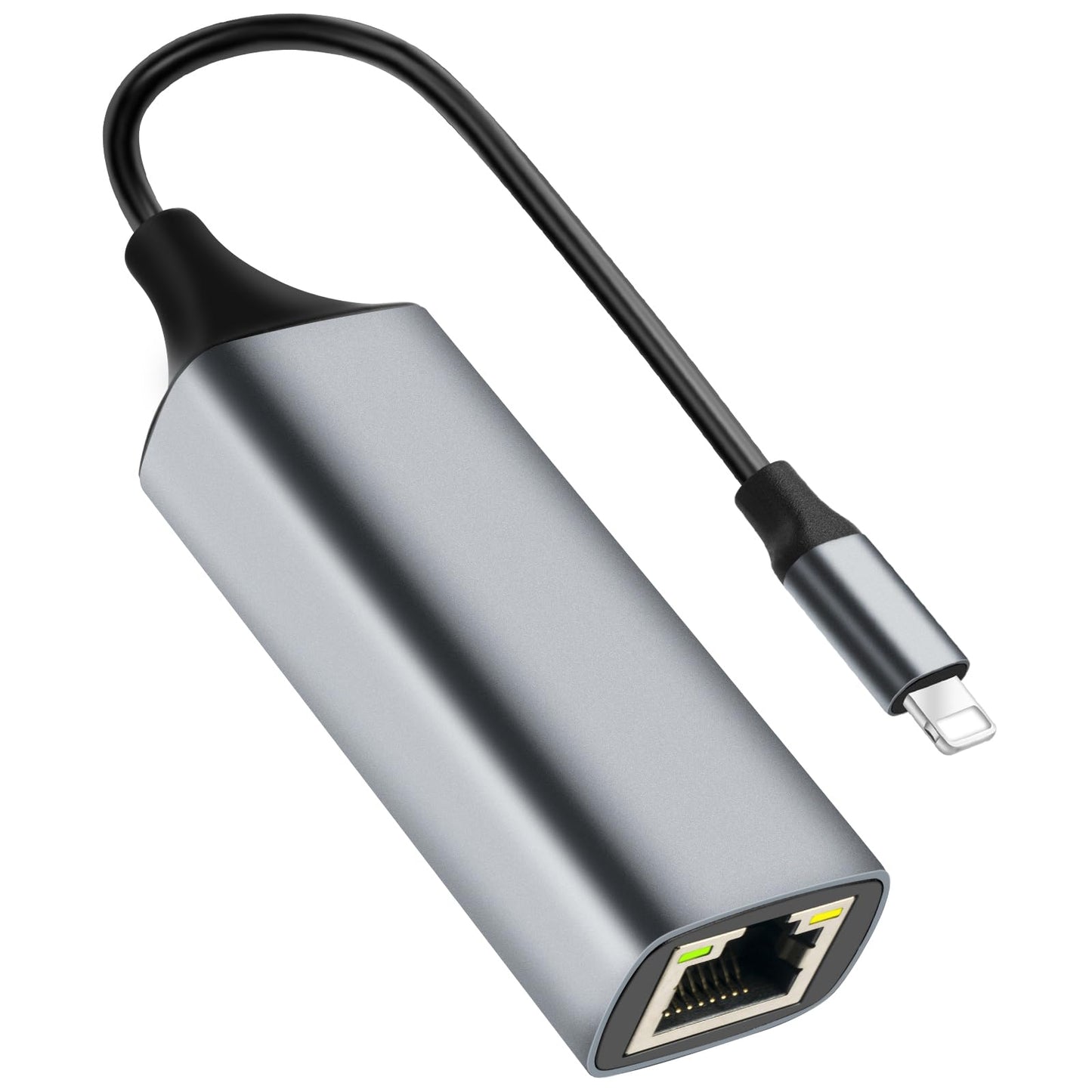 Junsky [MFi Certified] Lightning to Ethernet Adapter, 100Mbps Lightning to RJ45 Ethernet LAN Network Adapter, Compatible for i-Phone