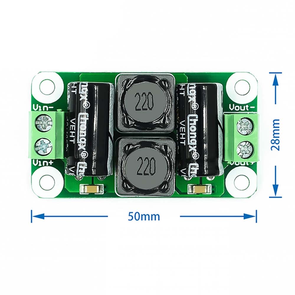 Rakstore 3pcs 0-50V 4A DC Power Supply Filter Board Class D Power Amplifier Interference Suppression Board Car EMI Industrial Control Panel