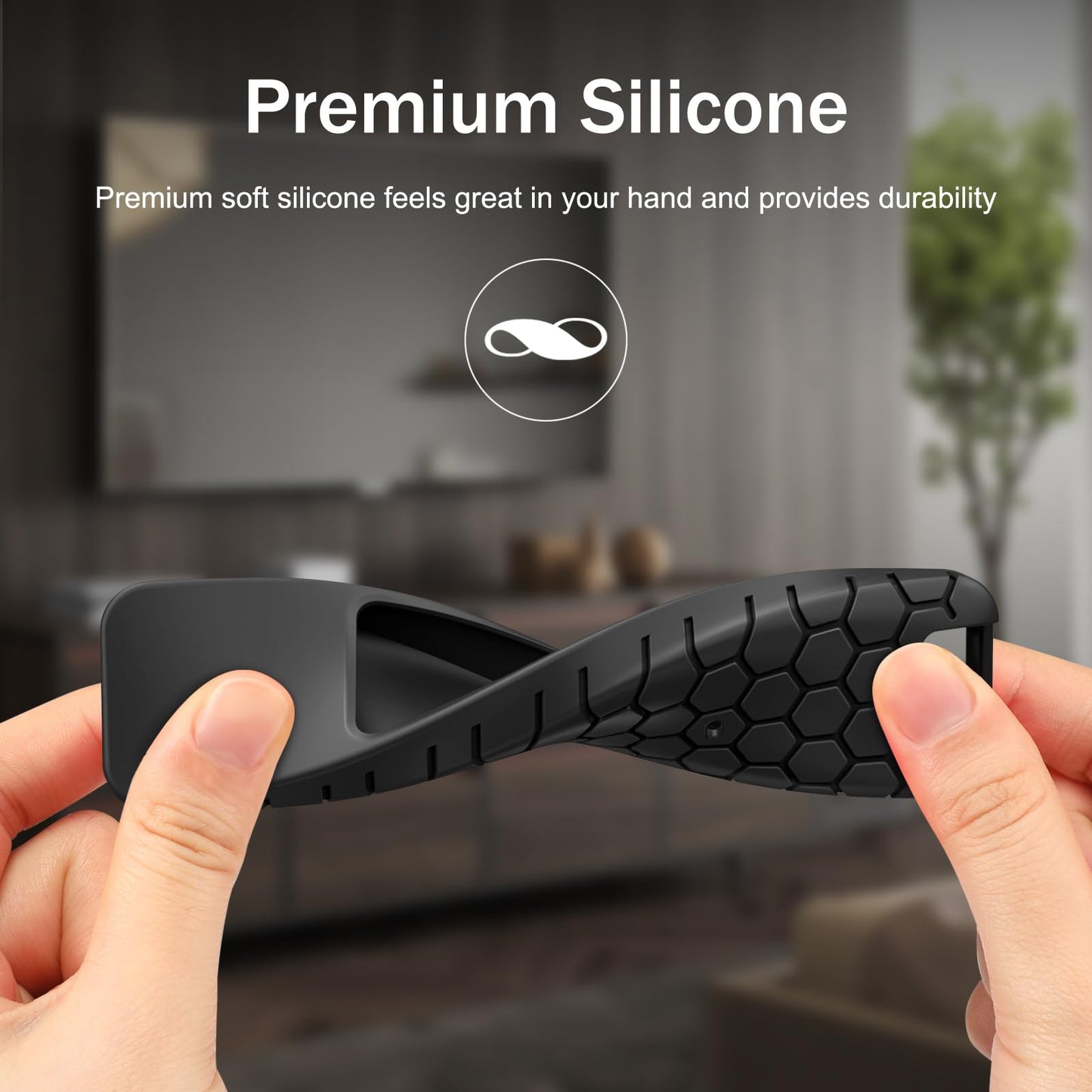 Fintie Silicone Case for LG MR25GA Remote Control, Lightweight Anti Slip Shockproof Protective Cover for LG OLED Smart TV C5 B5 G5 M5 Series Magic