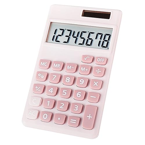 Seaciyan Basic Calculator, Desktop Cute Pocket Size Mini Calculators for School, Office, Home (Pink)