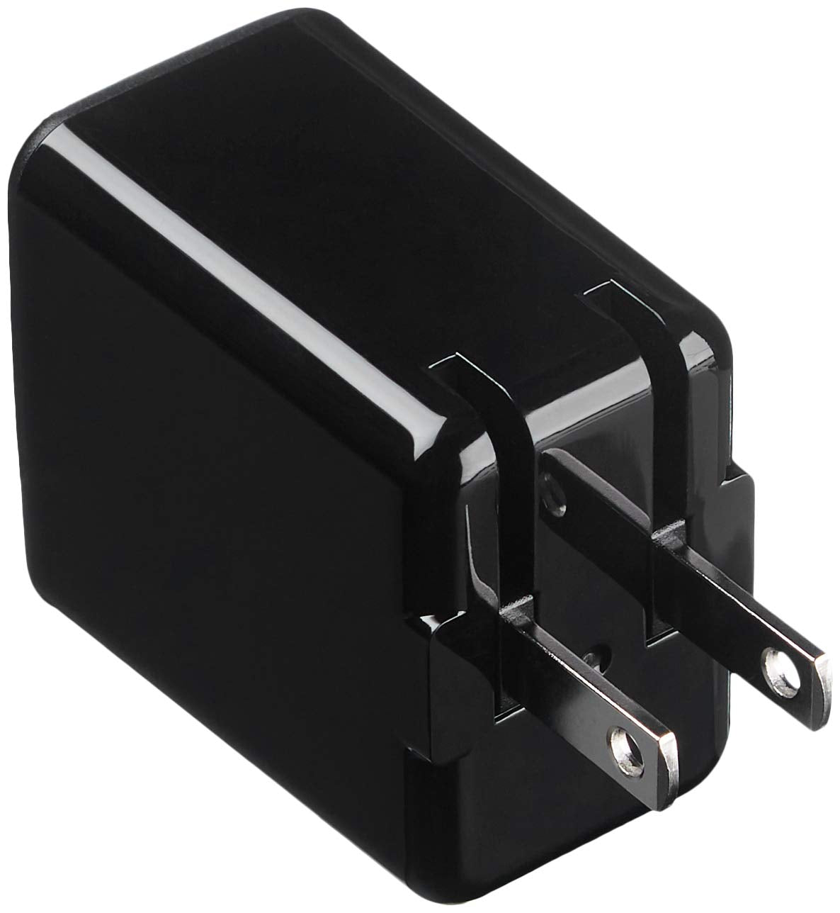 Amazon Basics 12W One Port USB-A Portable Wall Charger (2.4A) for Phones (iPhone 16/15/14/13/12/11/X, Samsung, and more), 2-Pack, Black
