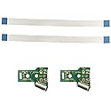 FainWan 2pcs J-D-S-055 Replacement Charging Port Assembly 12 Pin for PS4 DualShock 4, Micro USB Adaptor Charger Socket Board Connector Module
