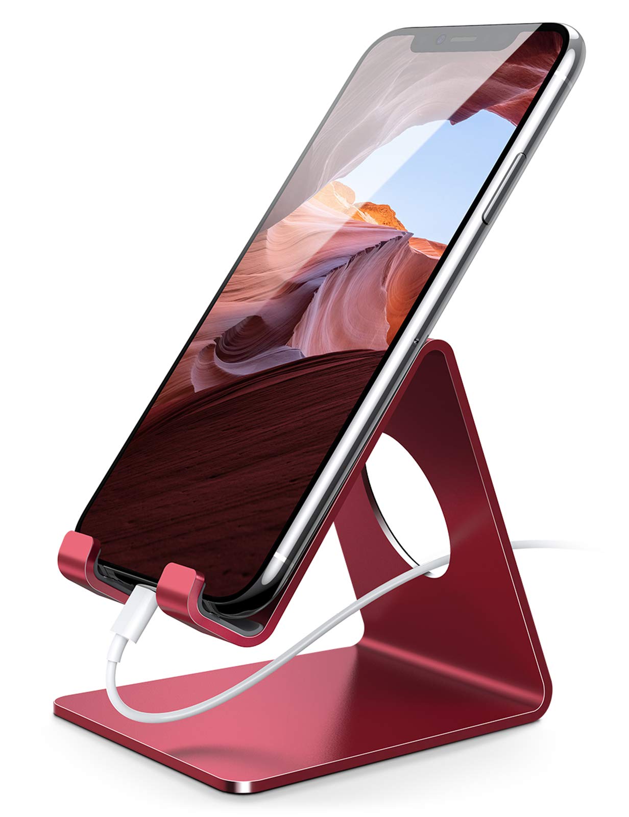 Lamicall Cell Phone Stand, Phone Dock : Cradle, Holder, Stand, Compatible with Phone 12 Mini 11 Pro Xs Xs Max Xr X 8 7 6 6s Plus 5 5s 5c All Android