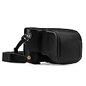 Mega Gear MG1402 Leica Q-P, Q (Typ 116) Ever Ready Genuine Leather Camera Case and Strap, with Battery Access, Black