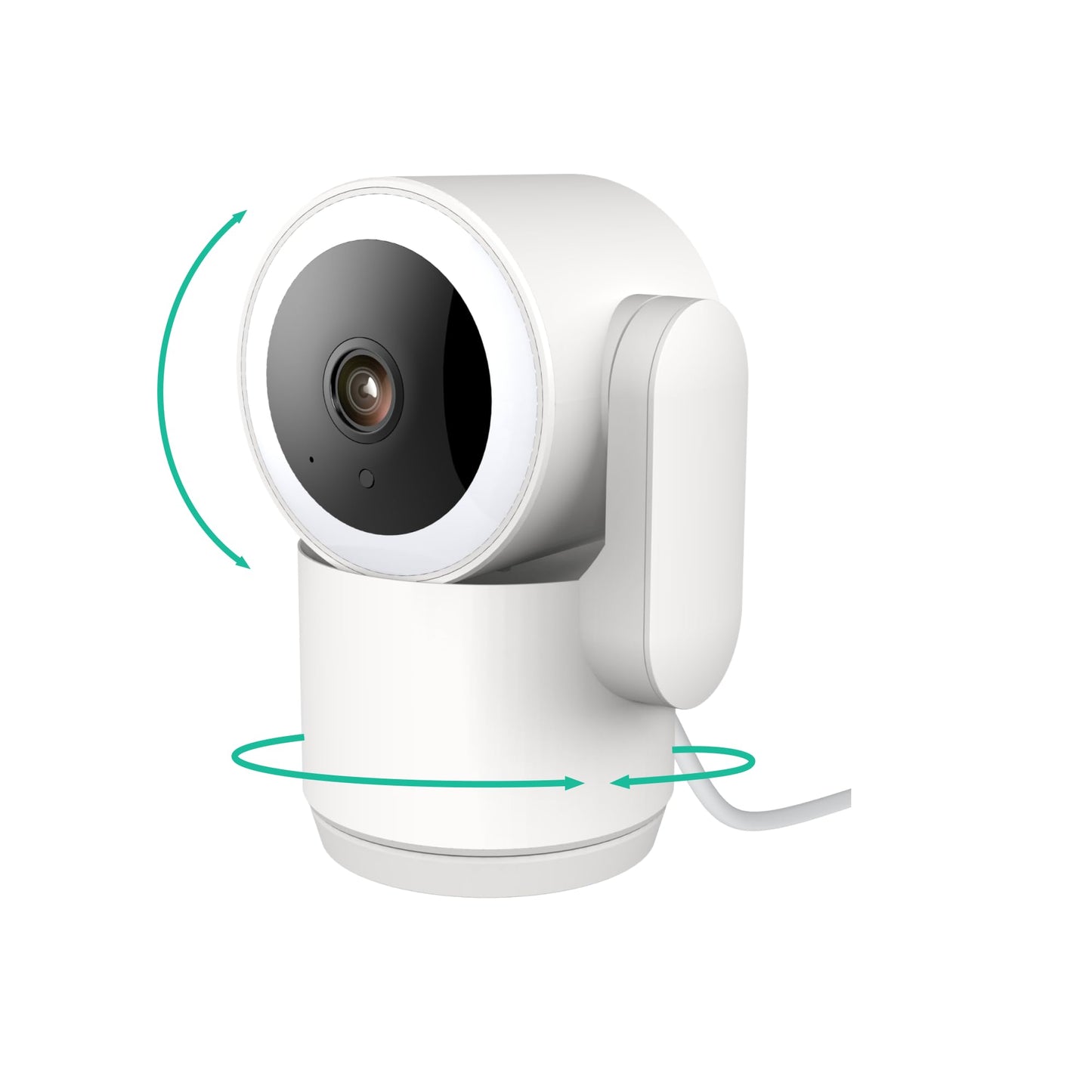 Luna 2K Indoor Cameras for Home Security, 2.4GHz & 5GHz WiFi, 360-Degree Pan-Tilt, Built-in Spotlight, Human Auto Tracking, Siren, Pet/Dog/Baby Camera