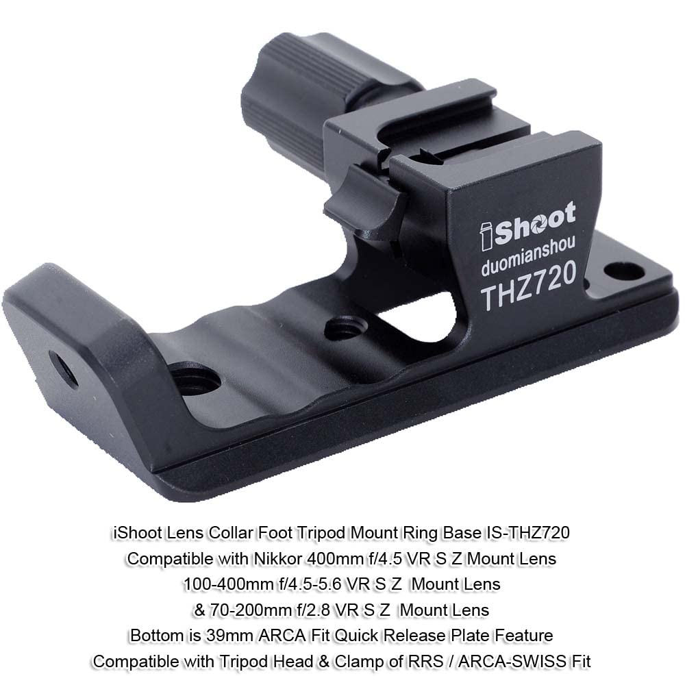 Lens Collar Stand Replacement Foot Tripod Mount Ring Base Compatible with Nikon Nikkor 400mm f/4.5 VR S Z, Z 100-400mm f/4.5-5.6 VR S & 70-200mm f/2.8