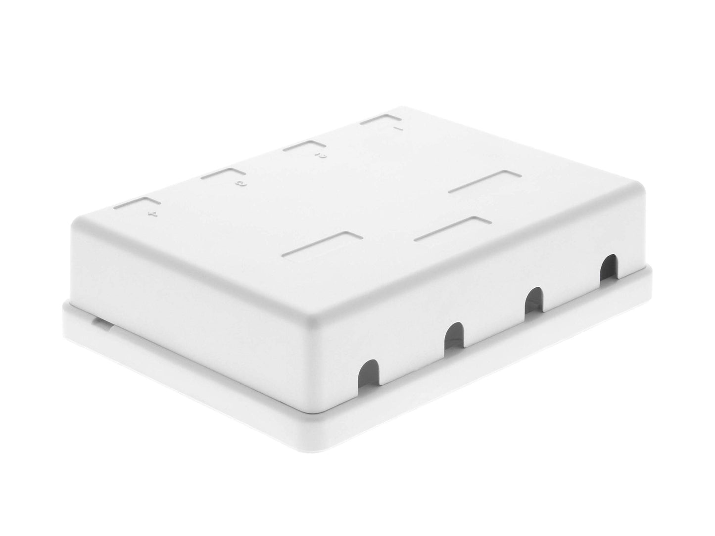 Networx® 4-Port Ethernet Keystone Jack Surface Mount Box, Unloaded, White