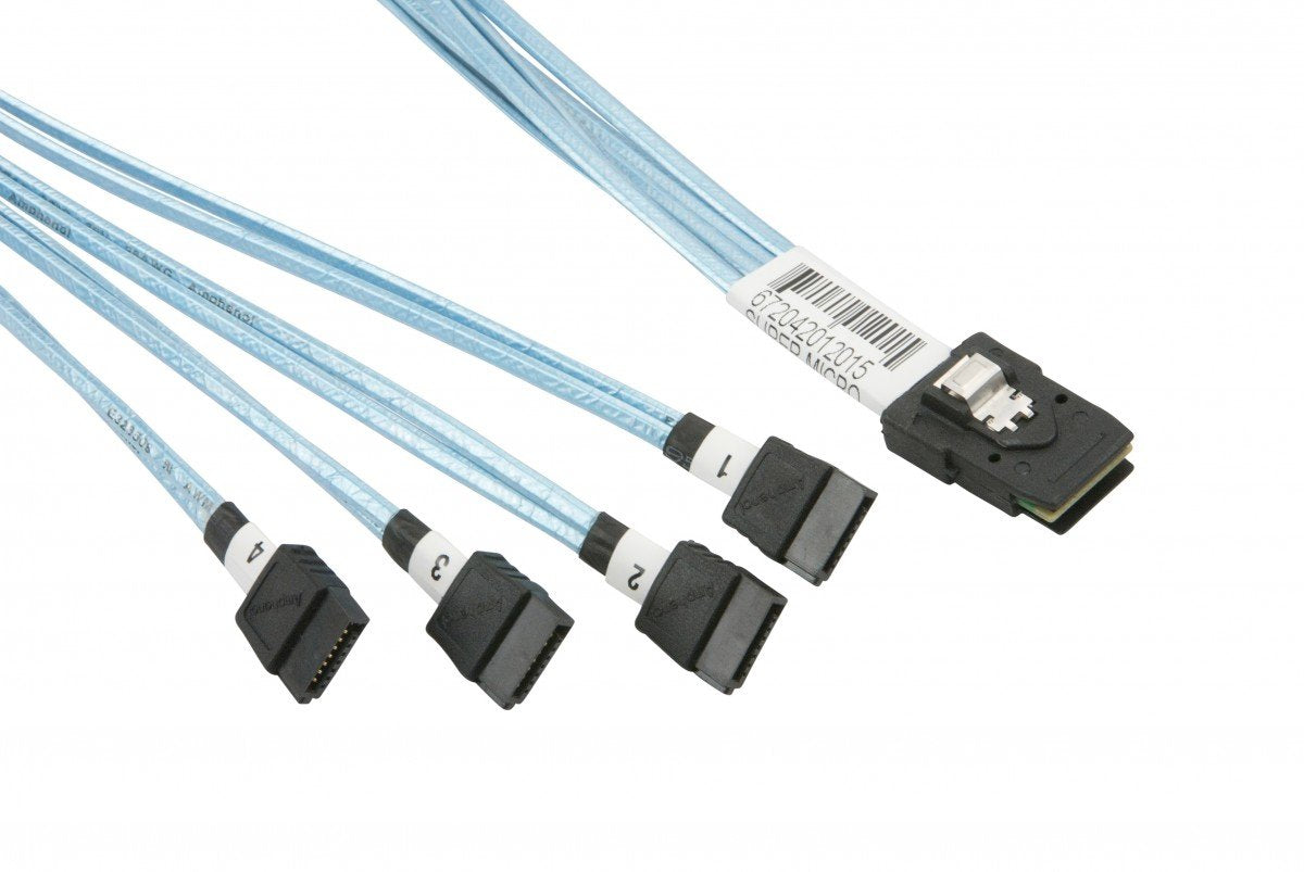 Supermicro 50cm IPASS to 4-SATA Cross-Over Cable (CBL-0116L)