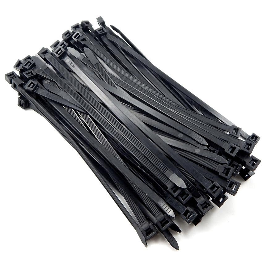 Audiopipe CT8BUV Wire Ties 8 Black Nippon 100 Pcs