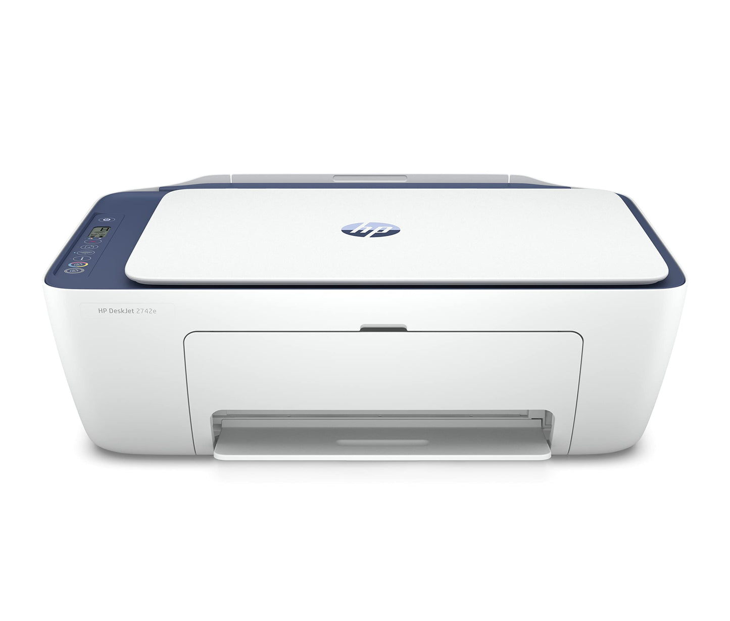 HP DeskJet 2742e All-in-One Printer w/ 6 Months Free Ink Through HP Plus, Blue Steel
