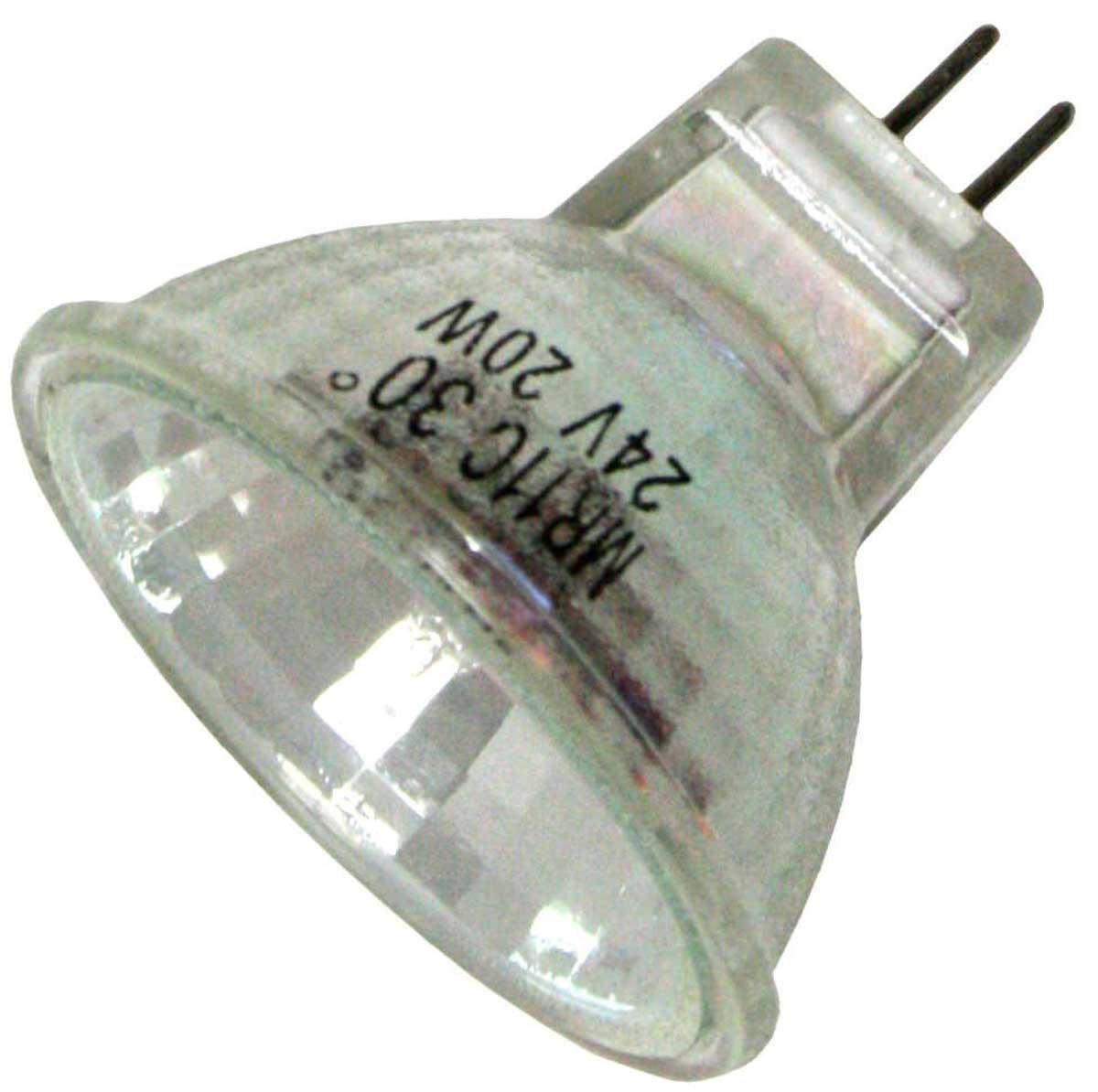Higuchi JCR 9323P - 20 Watt MR11 Halogen Light Bulb, 24 Volt, Flood Beam Spread