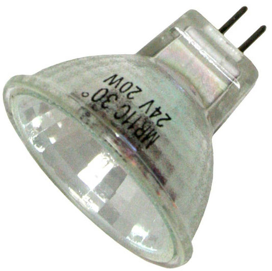 Higuchi JCR 9323P - 20 Watt MR11 Halogen Light Bulb, 24 Volt, Flood Beam Spread