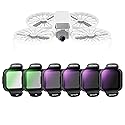 NEEWER ND/PL Filter Accessories Set Compatible with DJI Flip Drone (6 Pack), ND8/PL ND16/PL ND32/PL ND64/PL PL UV Snap On HD Optical Glass Neutral