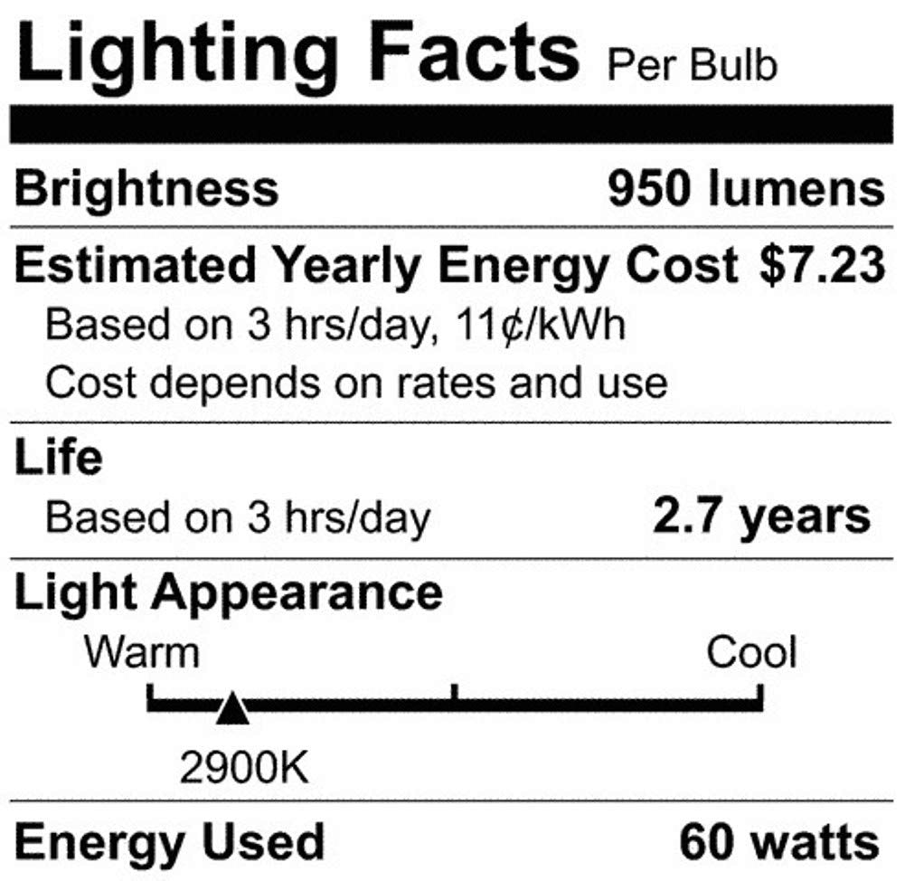 Satco KX60FR/3M/E12 Halogen Xenon Speciality, 60W E12 T3, Frosted Bulb