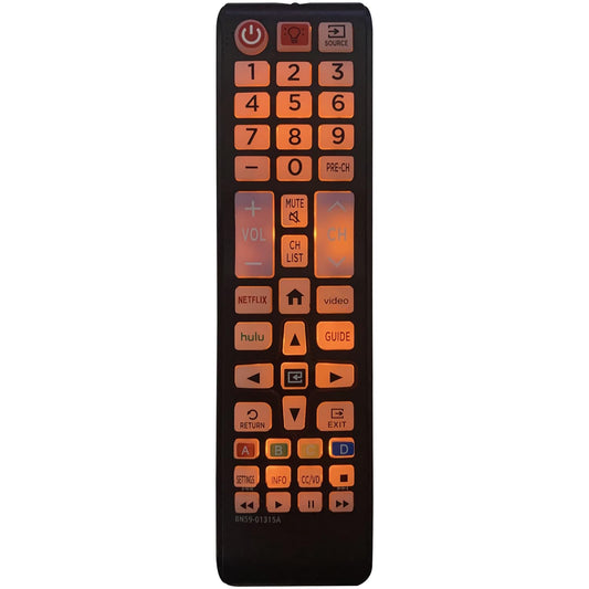 BN59-01315A Universal Backlit Remote Control for Samsung TV Remote Replacement All Samsung Smart TV, LED, LCD, HDTV, 3D, Series TV