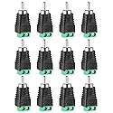 Iskueal RCA Plugs for Speaker Wire, RCA to AV Screw Terminal Connector, Phono RCA Male Plug Solderless Converter Audio/Video Speaker Wire Connectors