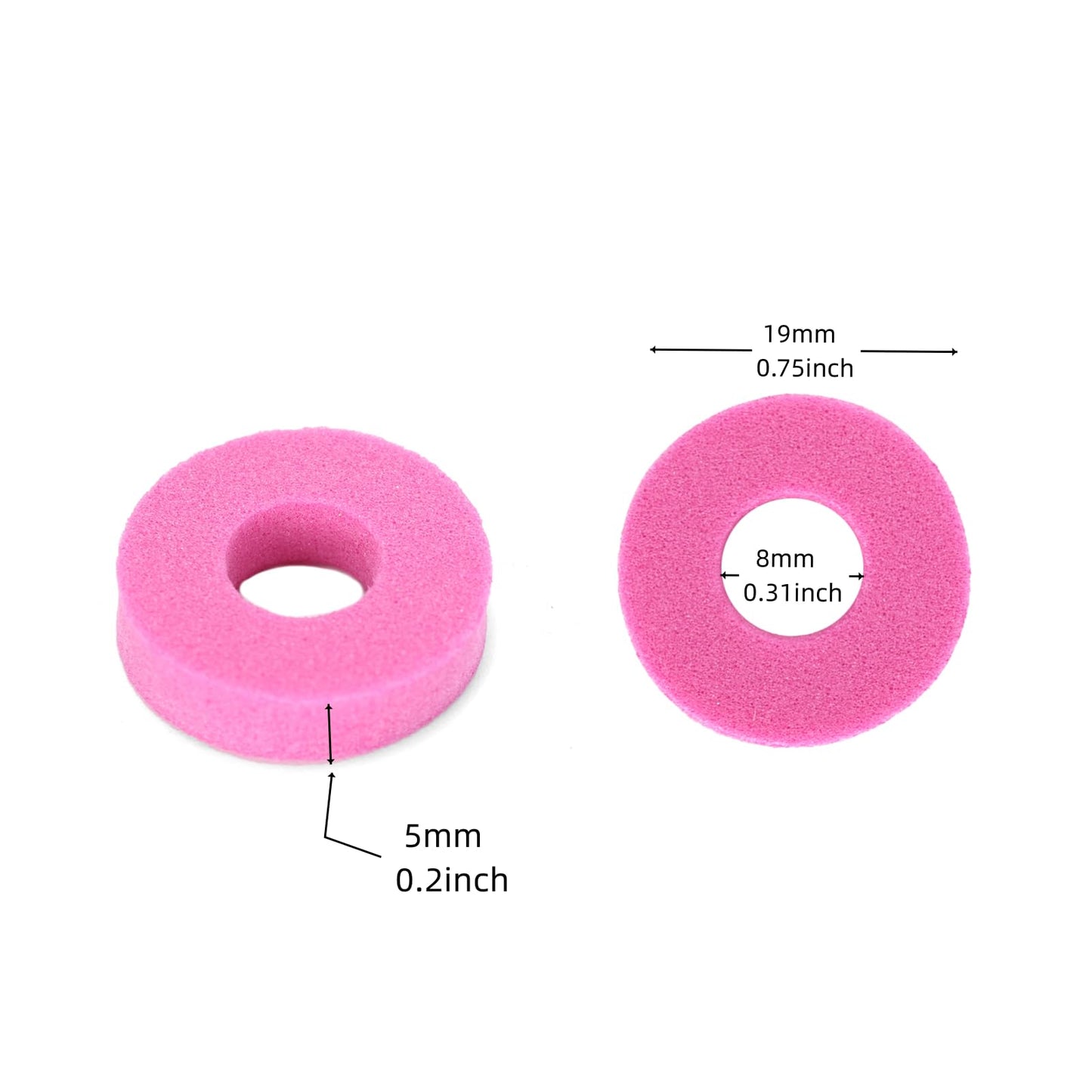 Ruimou 48 Pcs Aim Assist Target Motion Control Sponge Rings,Game Handle Buffer Precision Rings,Compatible with PS4/PS5,Xbox Series X/S,Switch Pro
