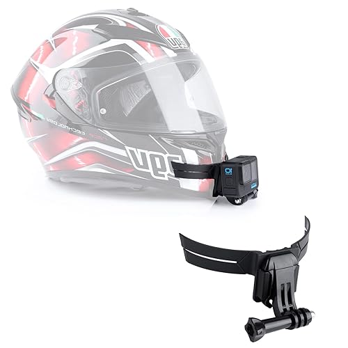 EaxanPic Motorcycle Helmet Chin Mount Kit for Gopro Helmet Adhesive Mount for GoPro Hero 10/9/8/7/6/5,DJI Osmo Action,Insta360 ONE R Action Cameras